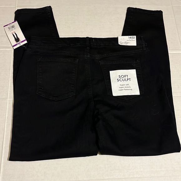Jessica Simpson Pants - JESSICA SIMPSON hi-rise skinny black jeans soft sculpt 14/32 (32x28) cel…
